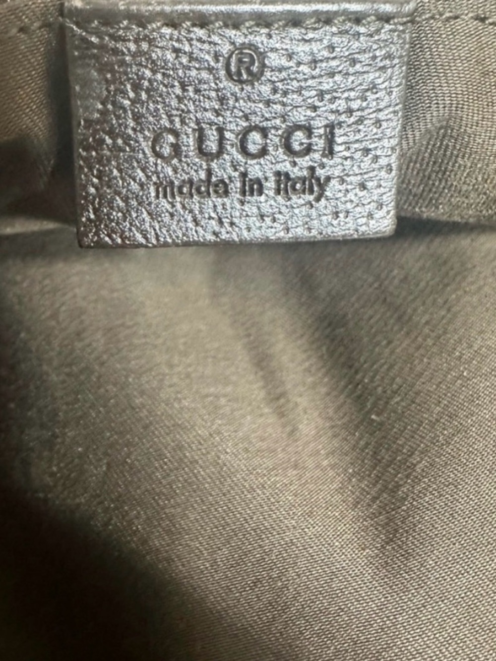 Gucci Beige GG Canvas Tote with Dark Brown Leather Trim - Picture 6 of 10